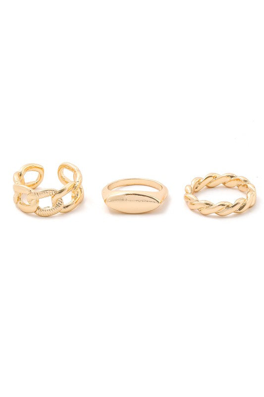 Gold Snuggie Stackable Rings