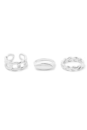 Silver Snuggie Stackable Rings
